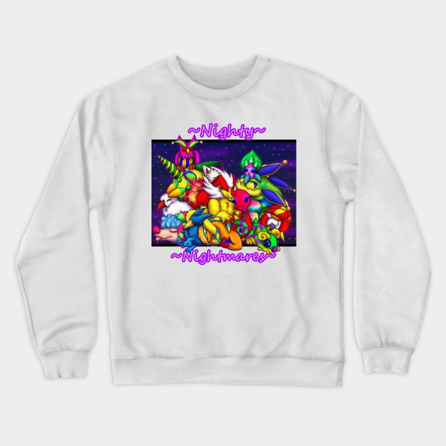 Nighty Nightmares Crewneck Sweatshirt by spyroid101